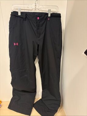 Under Armour Black with Pink Accents Storm 2 Snow/Ski Pants